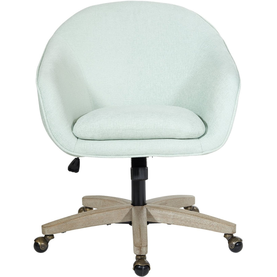 AveSix - Nora 5-Pointed Star Plush Padded Office Chair - Mint_0