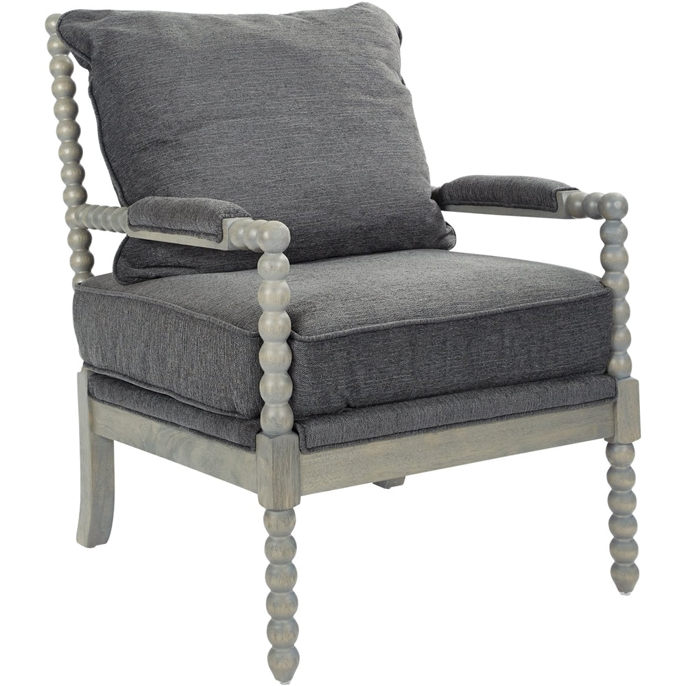 AveSix - Abbot Farmhouse Living Room Chair - Charcoal_1