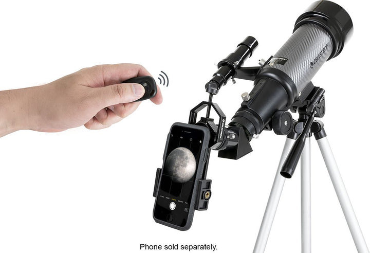 Celestron - Travel Scope 70mm Refractor Telescope - Gray/Black_4