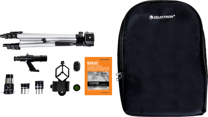 Celestron - Travel Scope 70mm Refractor Telescope - Gray/Black_3