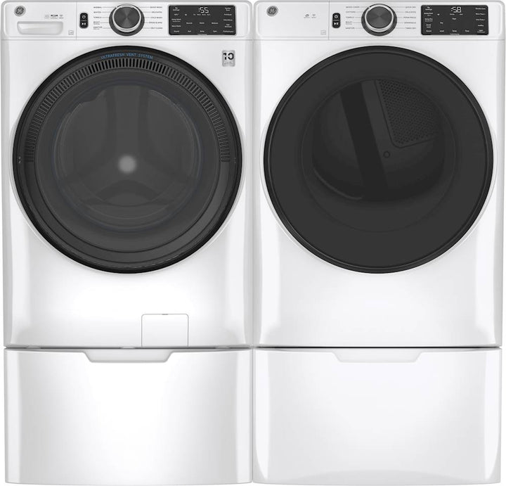 GE - Washer/Dryer Laundry Pedestal with Storage Drawer - White_3