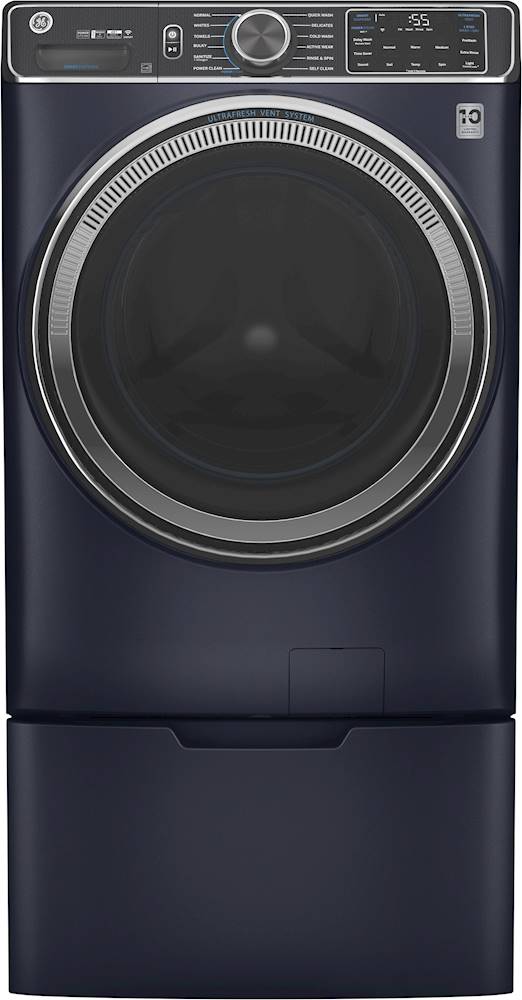 GE - Washer/Dryer Laundry Pedestal with Storage Drawer - Sapphire blue_2