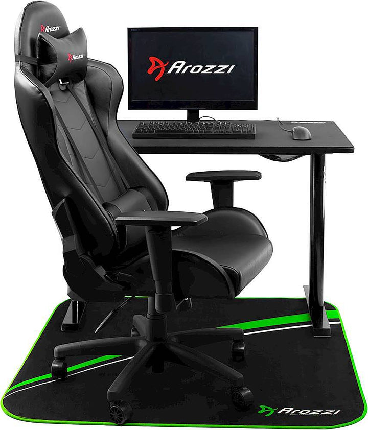 Arozzi - Office/Gaming Chair Floor Mat - Green_3