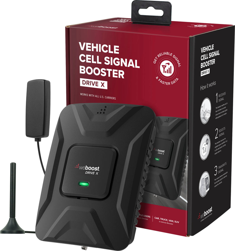 weBoost - Drive X Vehicle Cell Phone Signal Booster for Car, Truck, Van, or SUV, Boosts 5G & 4G LTE for All U.S. Carriers_0