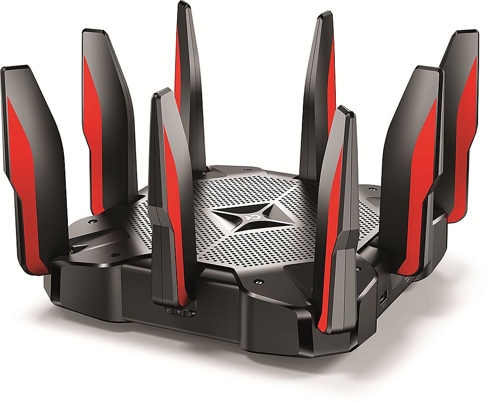 TP-Link - Archer AX11000 Tri-Band Wi-Fi 6 Router - Black/Red_1