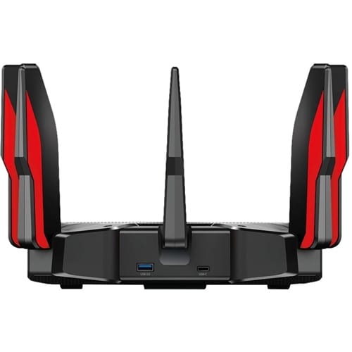 TP-Link - Archer AX11000 Tri-Band Wi-Fi 6 Router - Black/Red_4