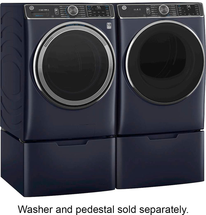 GE - 7.8 Cu. Ft. 12-Cycle Gas Dryer with Steam - Sapphire blue_10