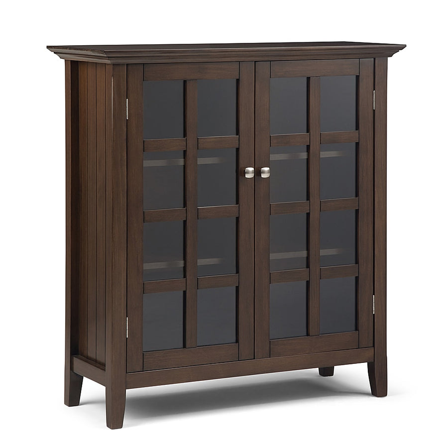 Simpli Home - Acadian SOLID WOOD 39 inch Wide Transitional Medium Storage Cabinet in - Natural Aged Brown_0
