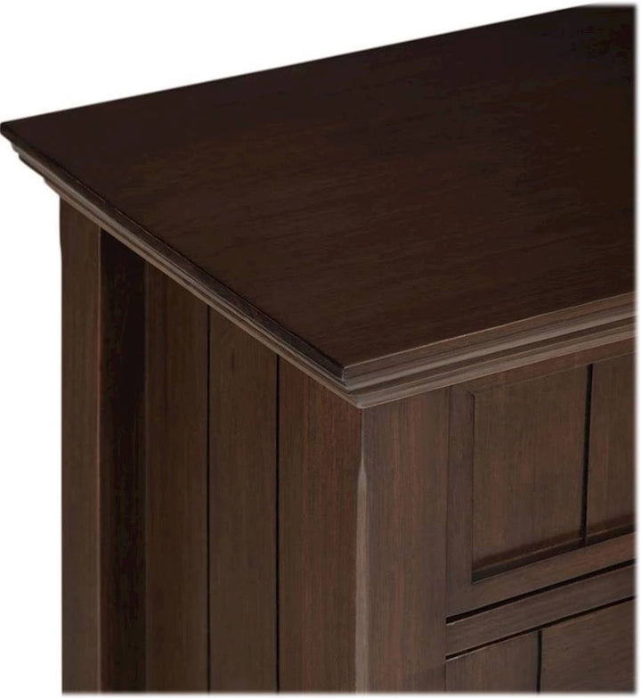 Simpli Home - Acadian SOLID WOOD 36 inch Wide Transitional Entryway Storage Cabinet in - Natural Aged Brown_7