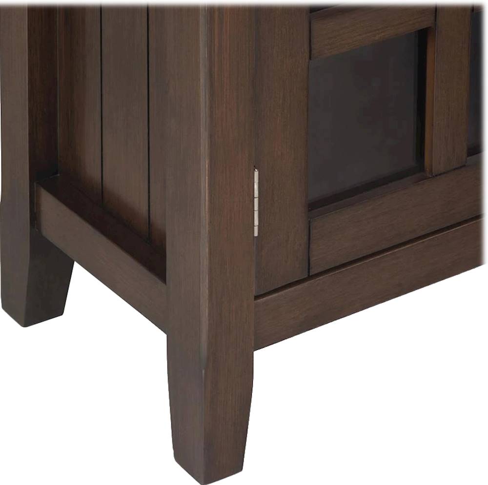 Simpli Home - Acadian SOLID WOOD 36 inch Wide Transitional Entryway Storage Cabinet in - Natural Aged Brown_5