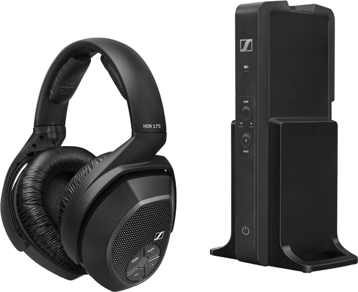 Sennheiser - RS 175 RF Wireless Headphone System for TV Listening with Bass Boost and Surround Sound Modes - Black_3