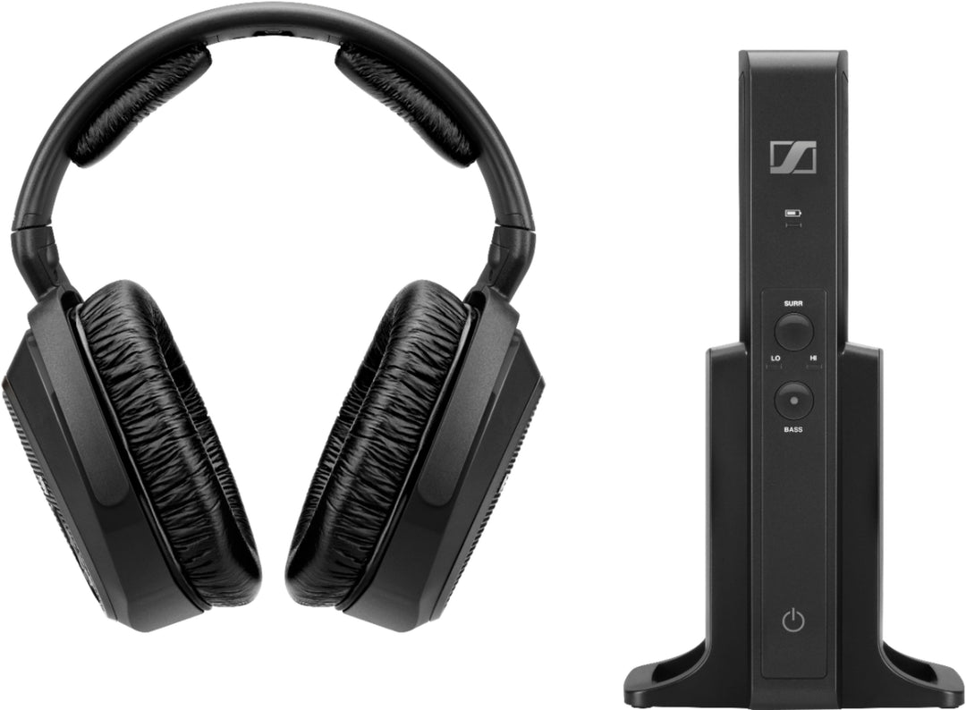 Sennheiser - RS 175 RF Wireless Headphone System for TV Listening with Bass Boost and Surround Sound Modes - Black_4