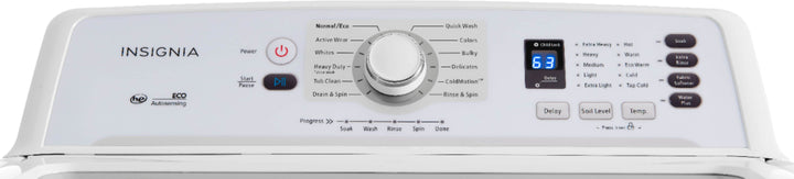 Insignia™ - 4.5 Cu. Ft. High Efficiency Top Load Washer with ColdMotion Technology - White_4