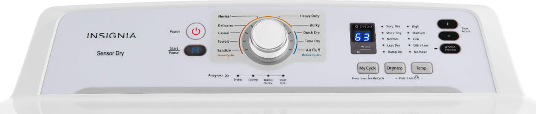 Insignia™ - 7.5 Cu. Ft. Electric Dryer - White_6