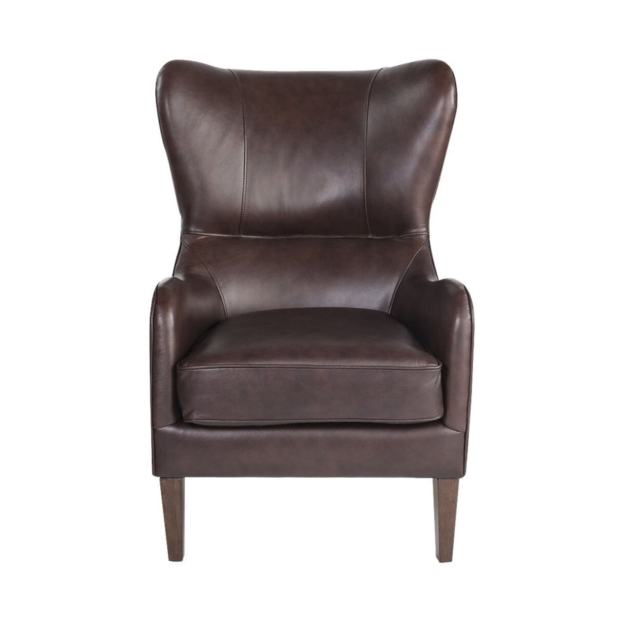 Finch - Morgan Traditional Foam Wing Chair - Chocolate Brown_0