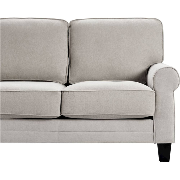 Serta - Copenhagen 3-Seat Fabric Sofa - Light Gray_11