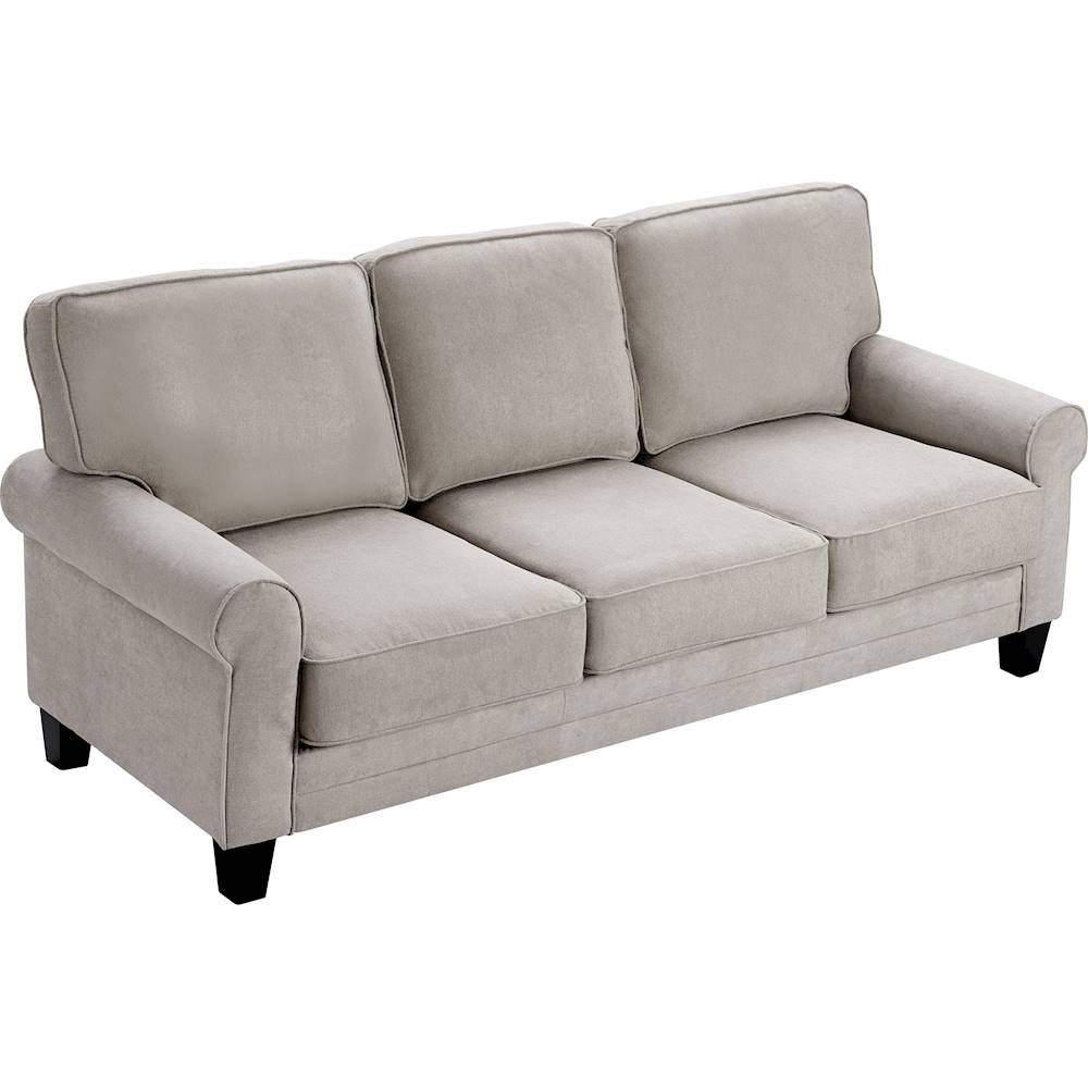 Serta - Copenhagen 3-Seat Fabric Sofa - Light Gray_10