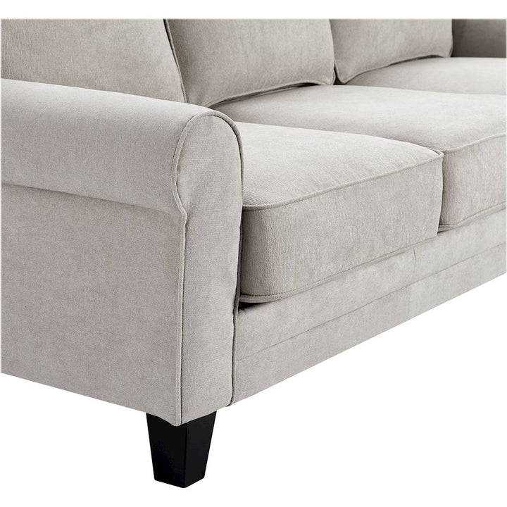 Serta - Copenhagen 3-Seat Fabric Sofa - Light Gray_6