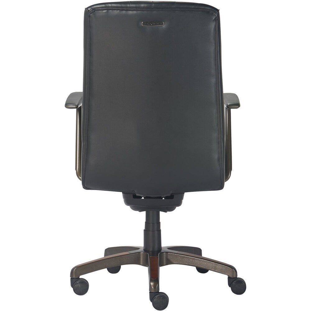 La-Z-Boy - Bennett Faux Leather and Wood Frame Executive Chair - Black_2
