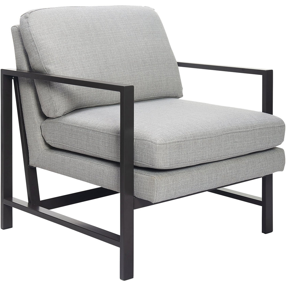 Finch - Contemporary Mid-Century Armchair - Gray/Light Gray_1