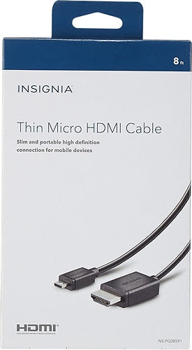 Insignia™ - 8' HDMI-to-Micro HDMI Cable - Black_1