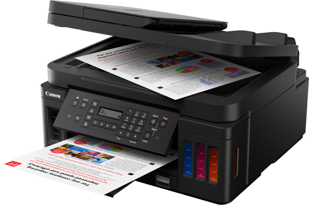 Canon - PIXMA MegaTank G7020 Wireless All-In-One Inkjet Printer with Fax - Black_11