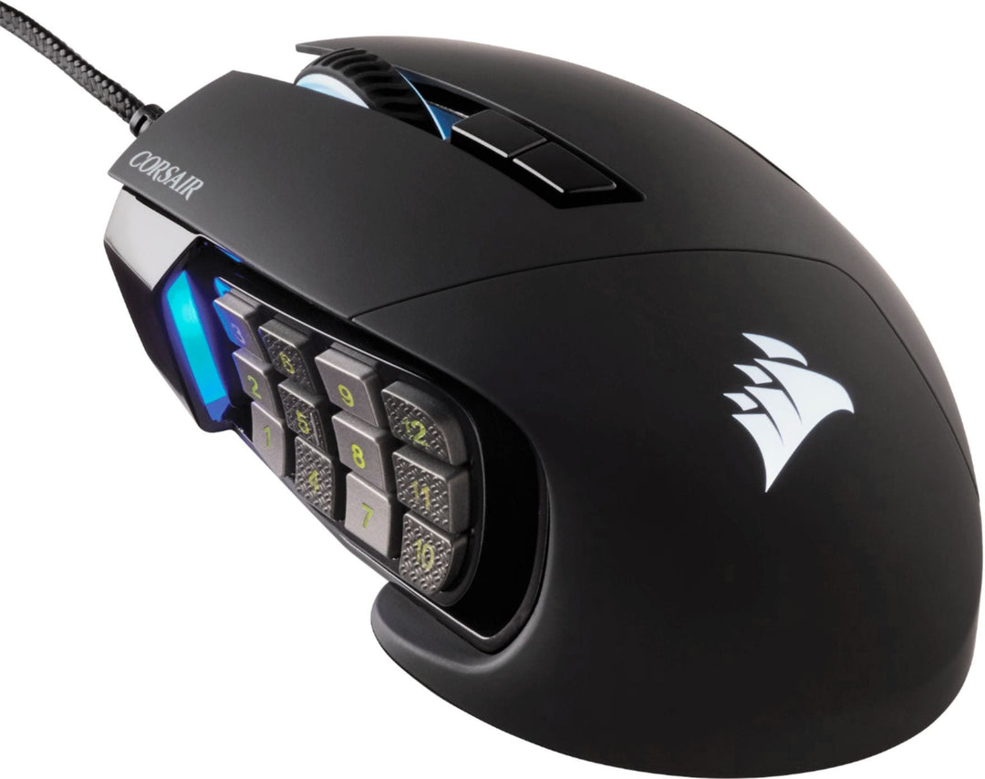 CORSAIR - Scimitar RGB Elite Wired Optical Gaming Mouse with 17 Programmable Buttons - Black_0