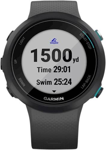 Garmin - Swim 2 Smartwatch 42mm Fiber-Reinforced Polymer - Slate With Silicone Band_9