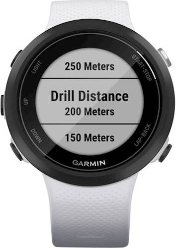 Garmin - Swim 2 Smartwatch 42mm Fiber-Reinforced Polymer - Whitestone With Silicone Band_4