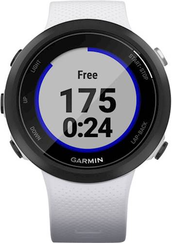 Garmin - Swim 2 Smartwatch 42mm Fiber-Reinforced Polymer - Whitestone With Silicone Band_3