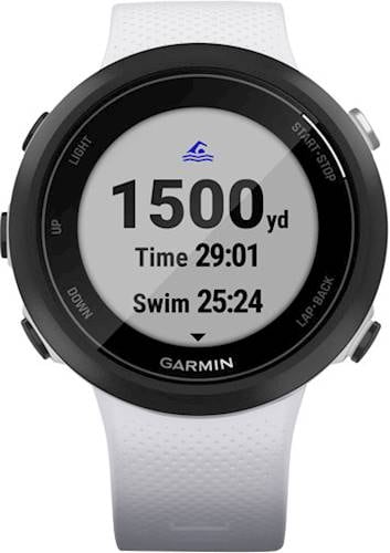 Garmin - Swim 2 Smartwatch 42mm Fiber-Reinforced Polymer - Whitestone With Silicone Band_8
