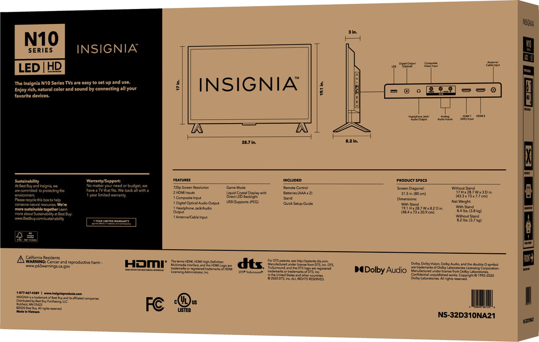 Insignia™ - 32" Class N10 Series LED HD TV_9