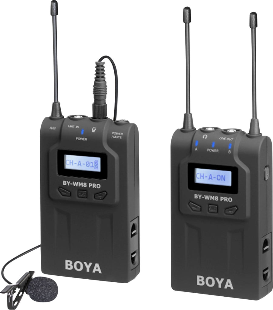 BOYA - UHF Dual Channel Wireless Transmitter and Receiver Microphone System_0