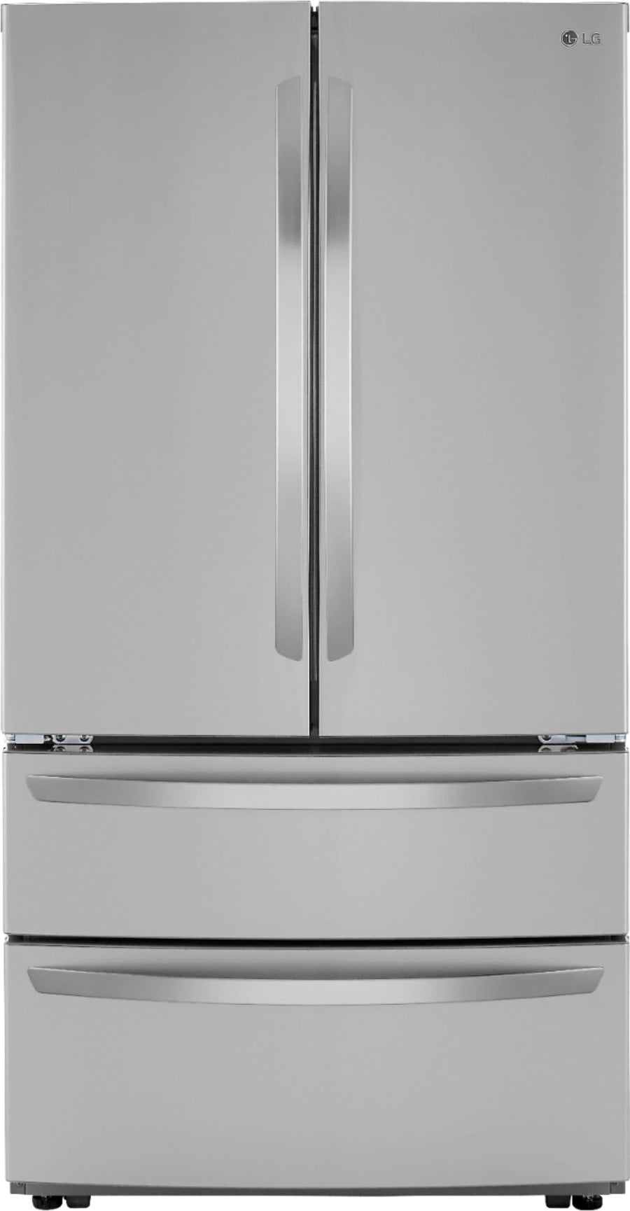 LG - 26.9 Cu. Ft. 4-Door French Door Refrigerator with Internal Water Dispenser and Icemaker - Stainless steel_0