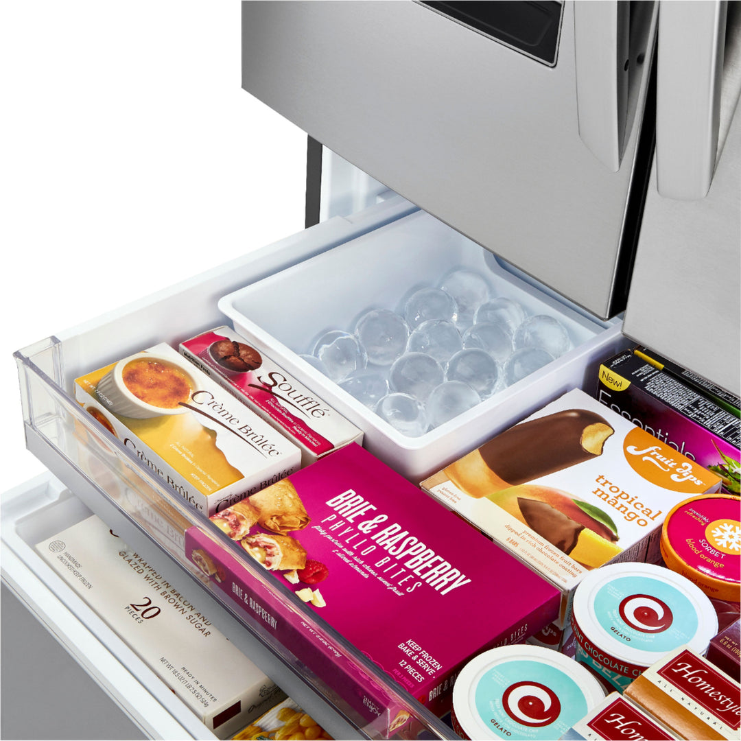 LG - 23.5 Cu. Ft. French Door Counter-Depth Smart Refrigerator with Craft Ice - Stainless steel_27