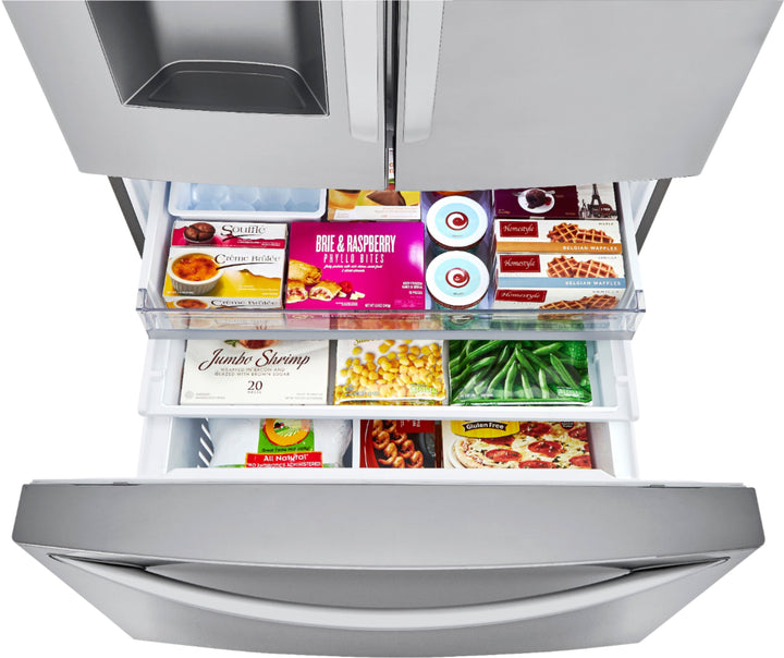 LG - 23.5 Cu. Ft. French Door Counter-Depth Smart Refrigerator with Craft Ice - Stainless steel_29