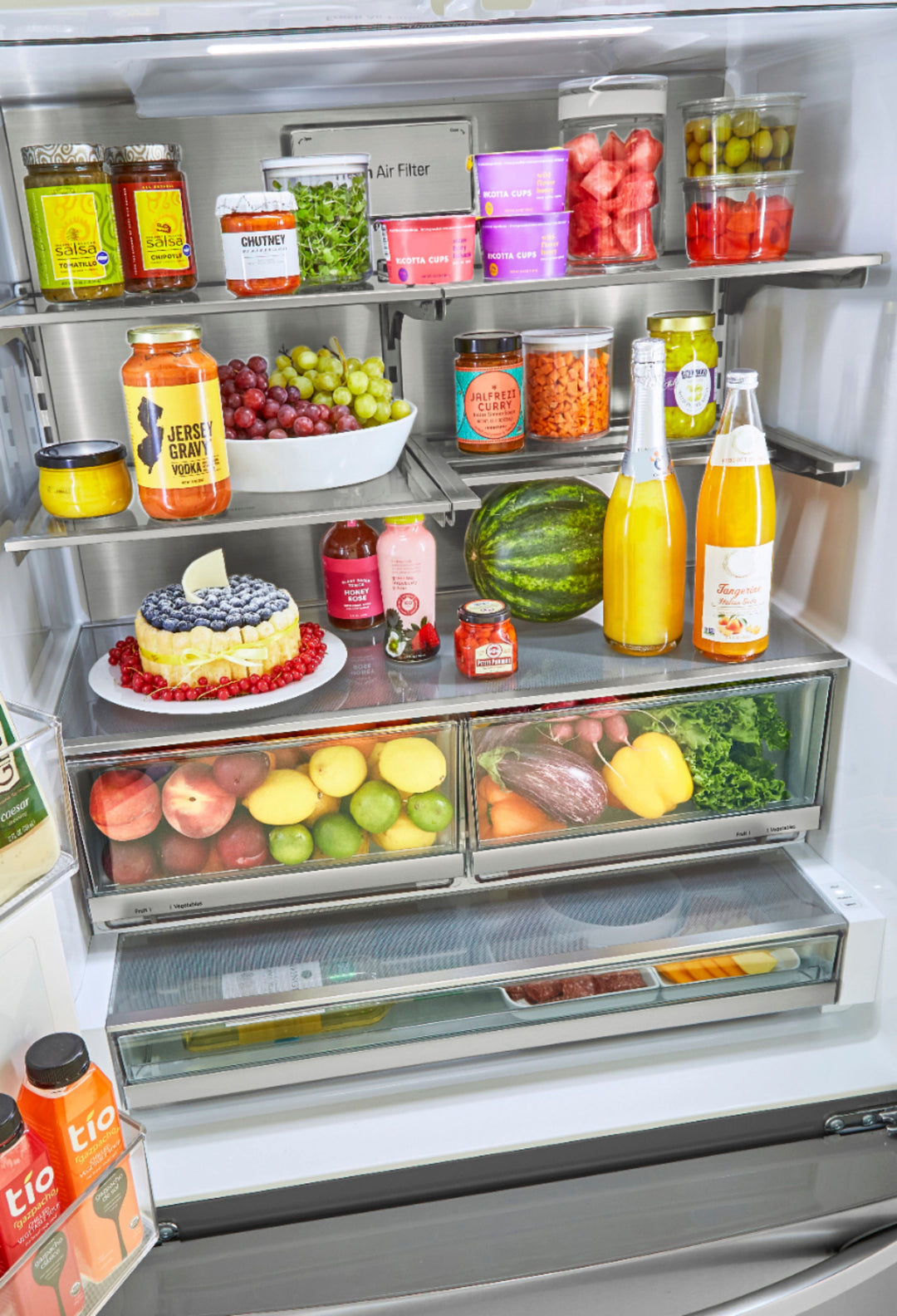 LG - 23.5 Cu. Ft. French Door Counter-Depth Smart Refrigerator with Craft Ice - Stainless steel_3