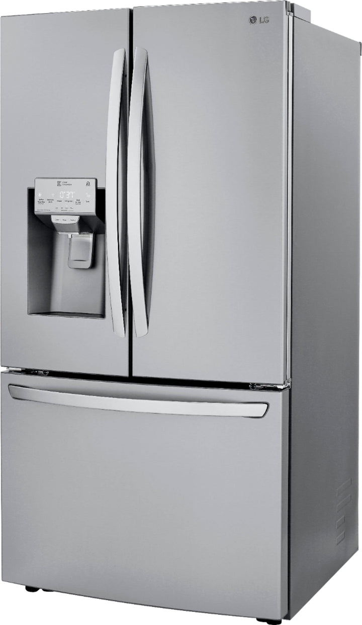 LG - 23.5 Cu. Ft. French Door Counter-Depth Smart Refrigerator with Craft Ice - Stainless steel_12