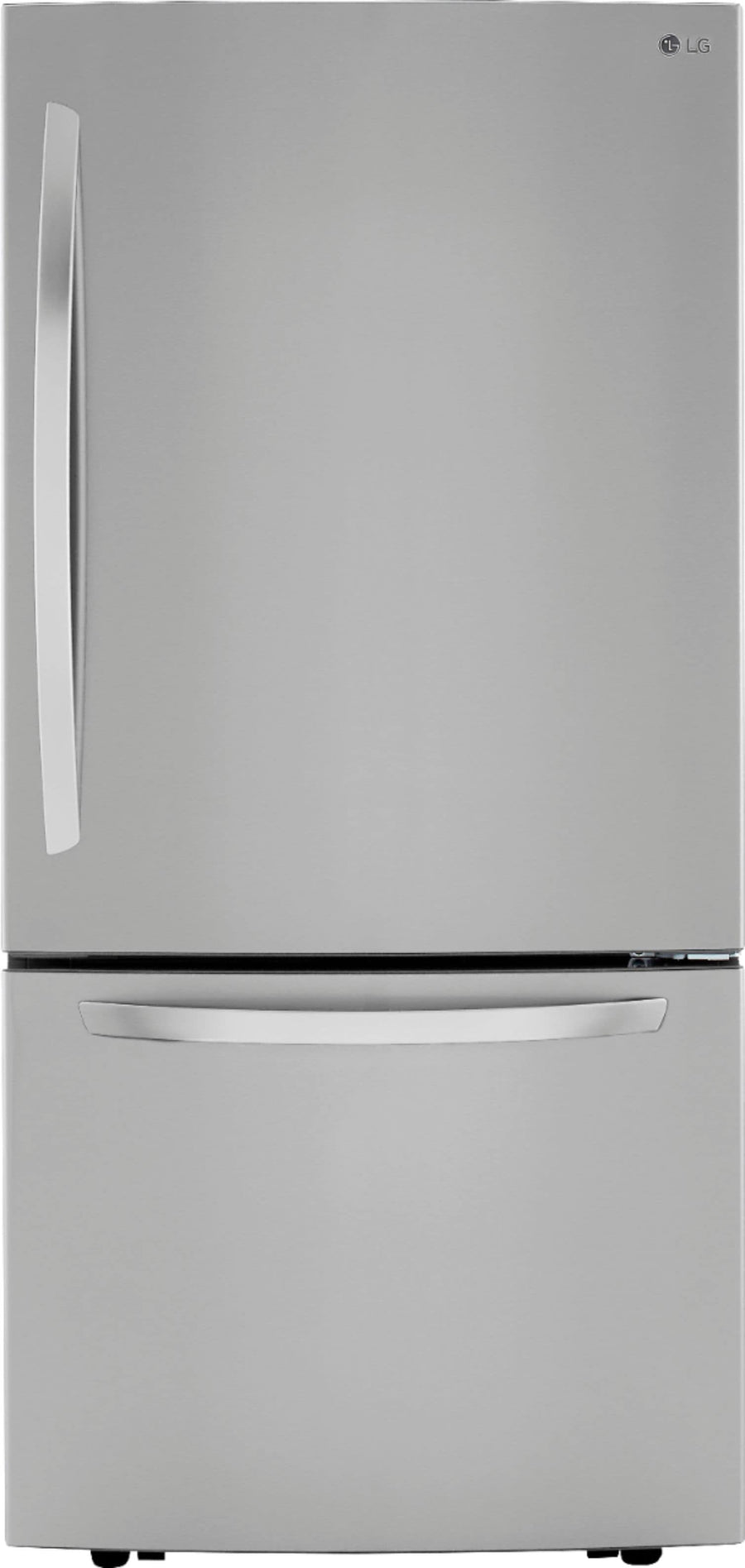 LG - 25.5 Cu. Ft. Bottom-Freezer Refrigerator with Ice Maker - Stainless steel_0