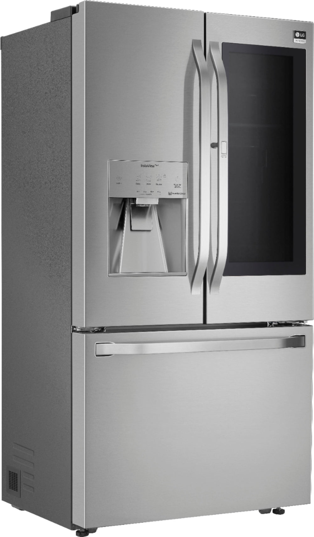 LG - STUDIO 23.5 Cu. Ft. French InstaView Door-in-Door Counter-Depth Refrigerator with Craft Ice - Stainless steel_1