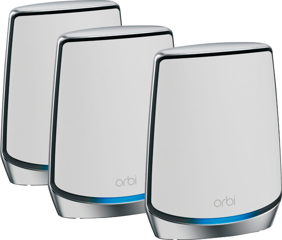 NETGEAR - Orbi AX6000 Tri-Band Mesh WiFi 6 System (3-pack) - White_0