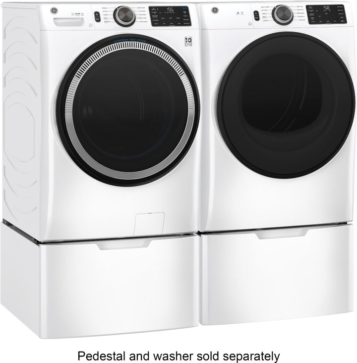 GE - 7.8 Cu. Ft. 10-Cycle Electric Dryer - White on white_11
