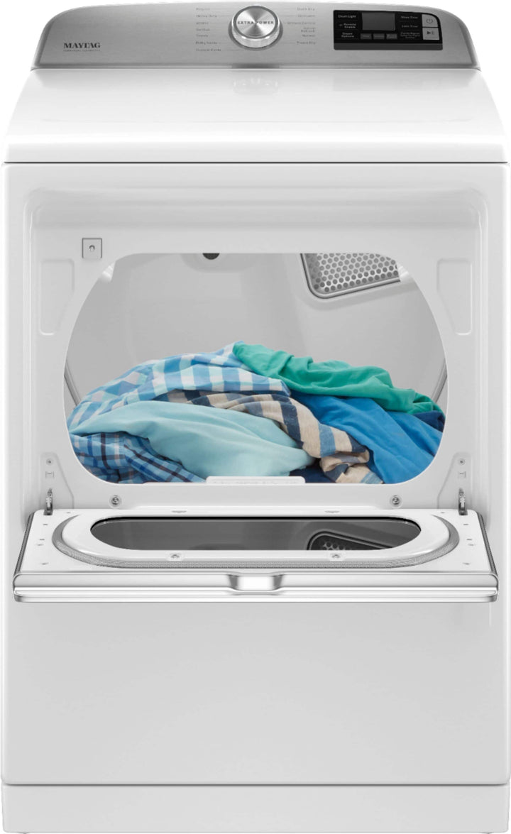 Maytag - 7.4 Cu. Ft. Smart Gas Dryer with Steam and Extra Power Button - White_10