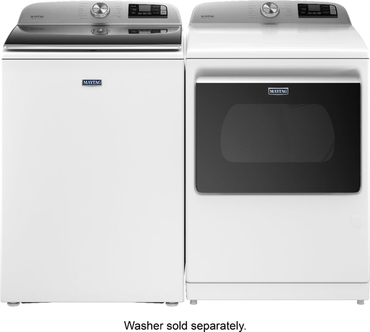 Maytag - 7.4 Cu. Ft. Smart Gas Dryer with Steam and Extra Power Button - White_9