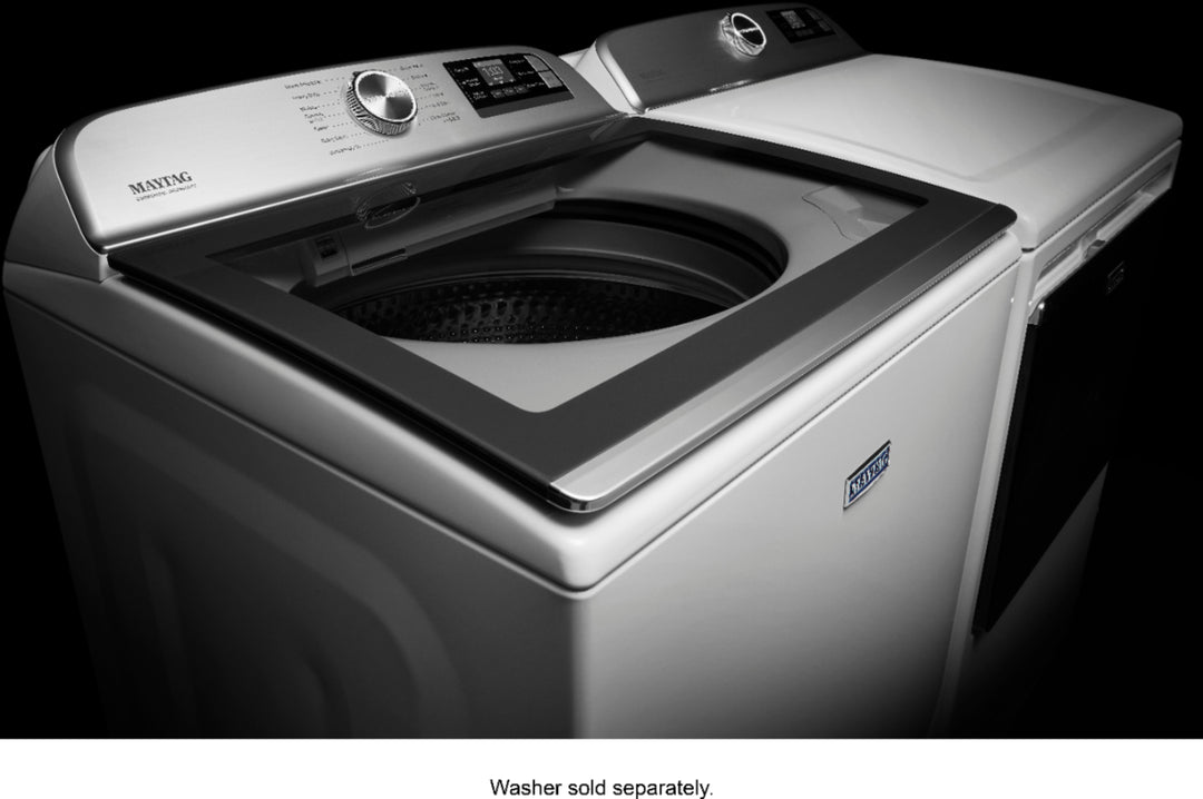 Maytag - 7.4 Cu. Ft. Smart Gas Dryer with Steam and Extra Power Button - White_8