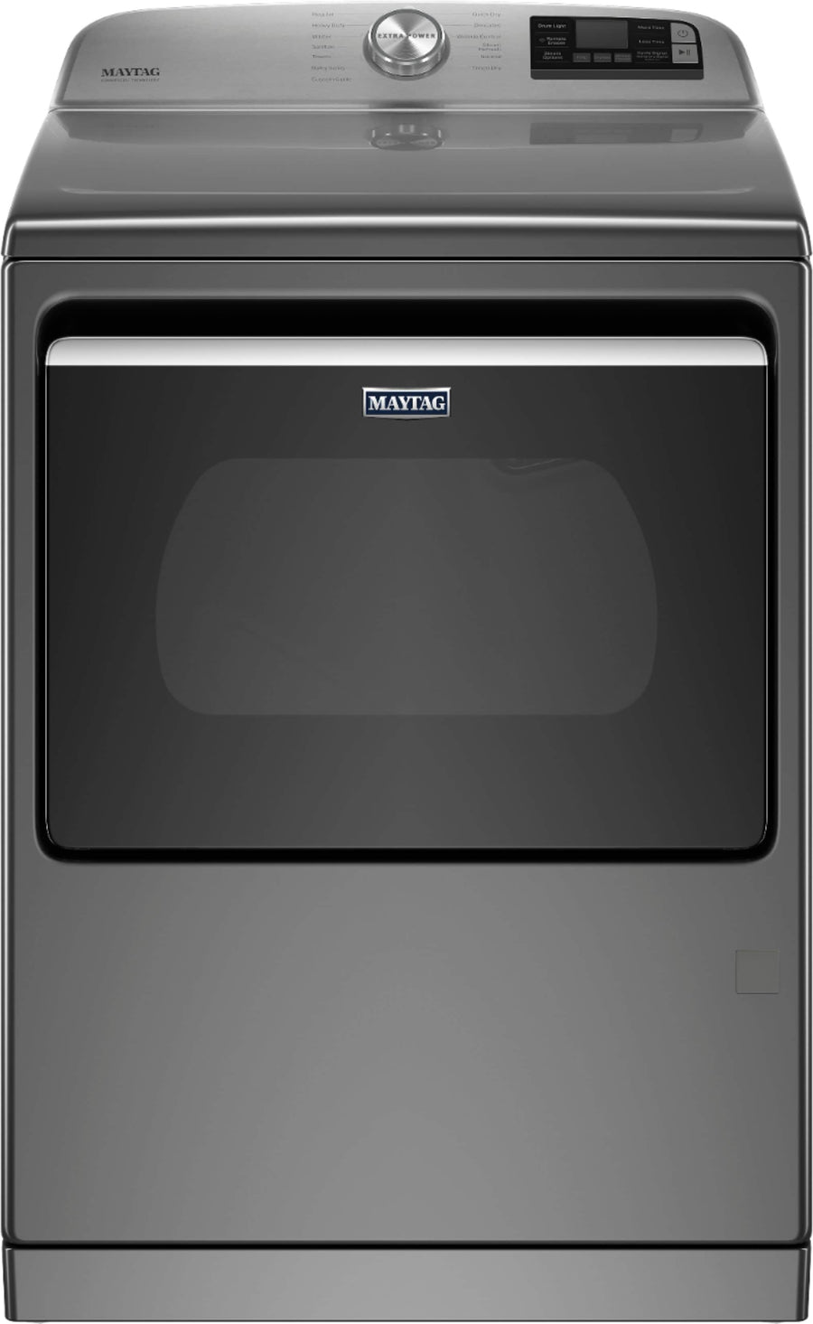 Maytag - 7.4 Cu. Ft. Smart Gas Dryer with Steam and Extra Power Button - Metallic slate_0