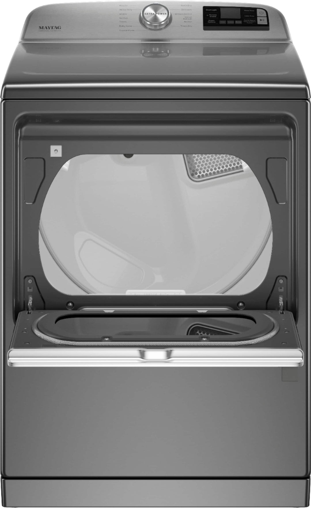 Maytag - 7.4 Cu. Ft. Smart Gas Dryer with Steam and Extra Power Button - Metallic slate_7