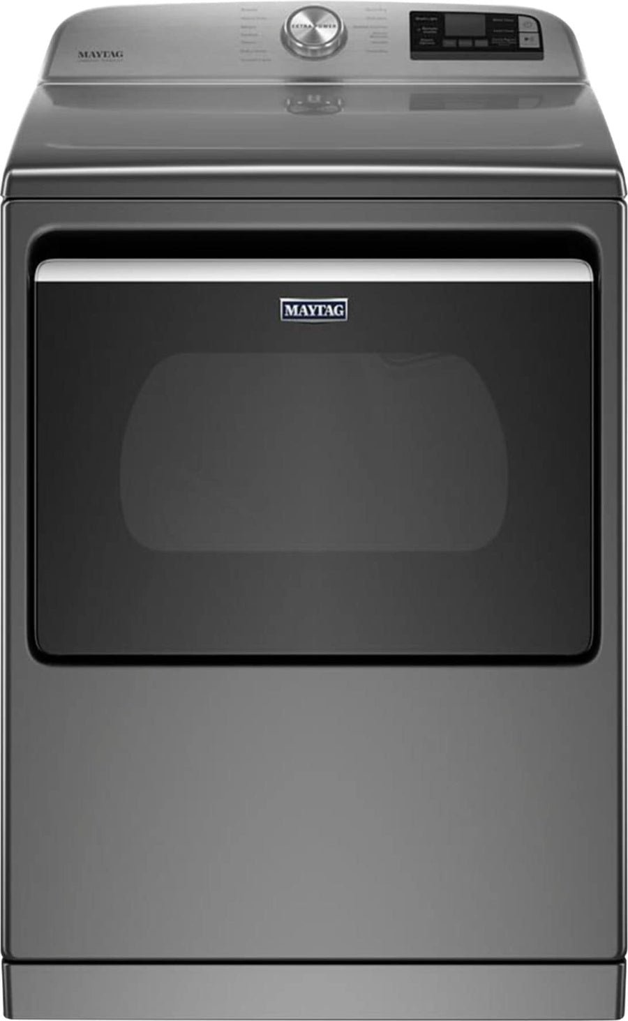 Maytag - 7.4 Cu. Ft. Smart Electric Dryer with Steam and Extra Power Button - Metallic slate_0