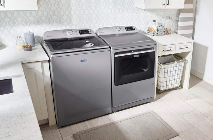 Maytag - 7.4 Cu. Ft. Smart Electric Dryer with Steam and Extra Power Button - Metallic slate_4