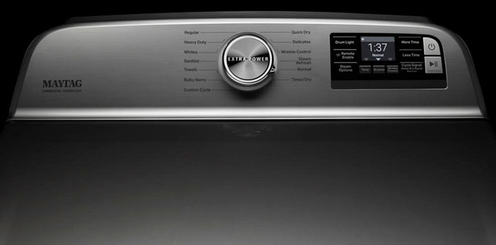 Maytag - 7.4 Cu. Ft. Smart Electric Dryer with Steam and Extra Power Button - Metallic slate_10